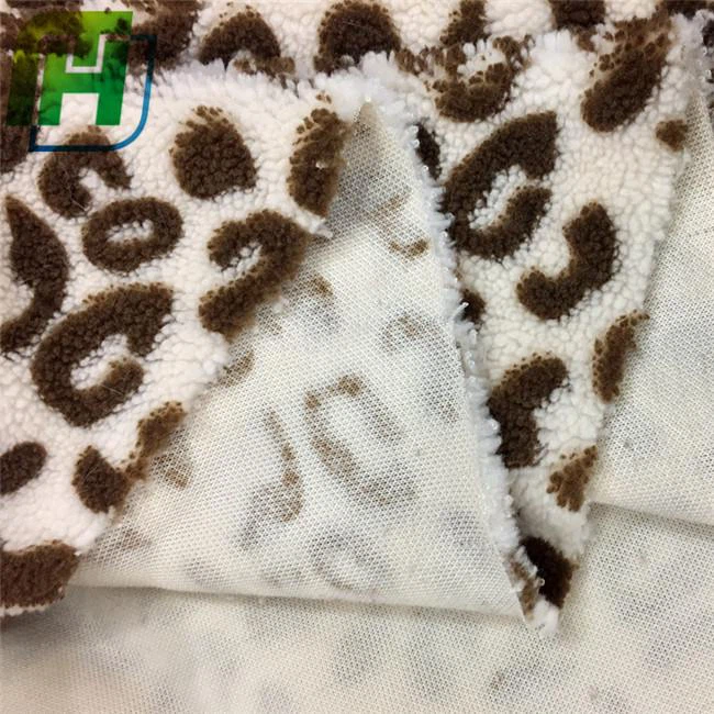 leopard printed sherpa fleece fabric (1)
