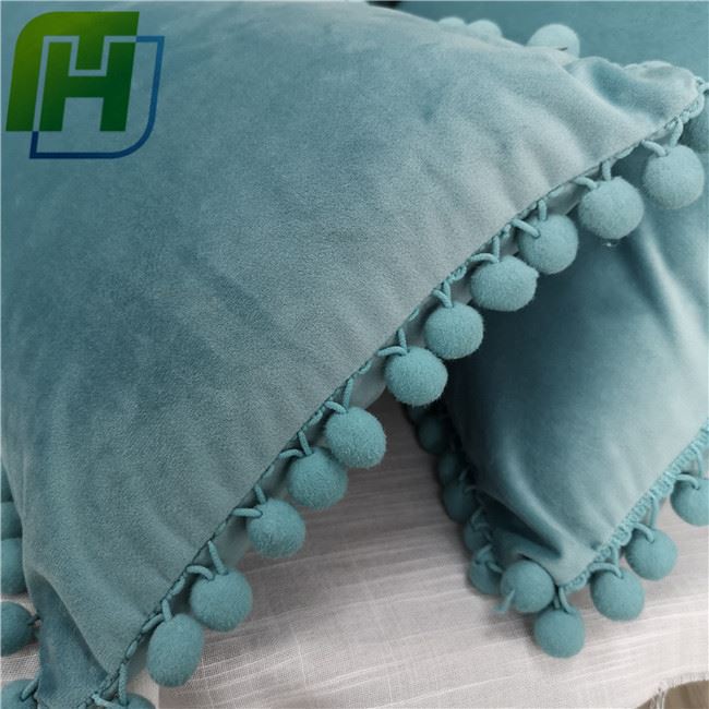 Rope velvet cushion 