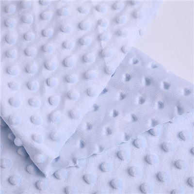 sky blue minky dot fabric