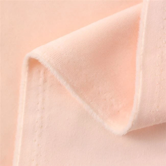 pink stretch velvet fabric