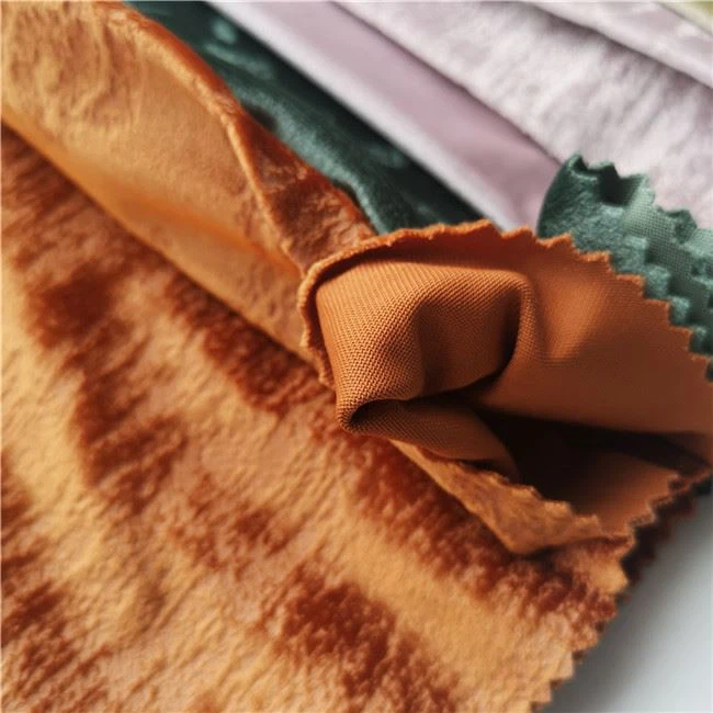 foiled printing velvet fabric 