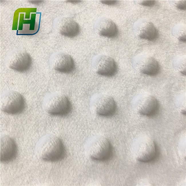 Cream Minky Dots Cuddle Fabric