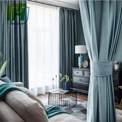 Blue Velvet Curtain