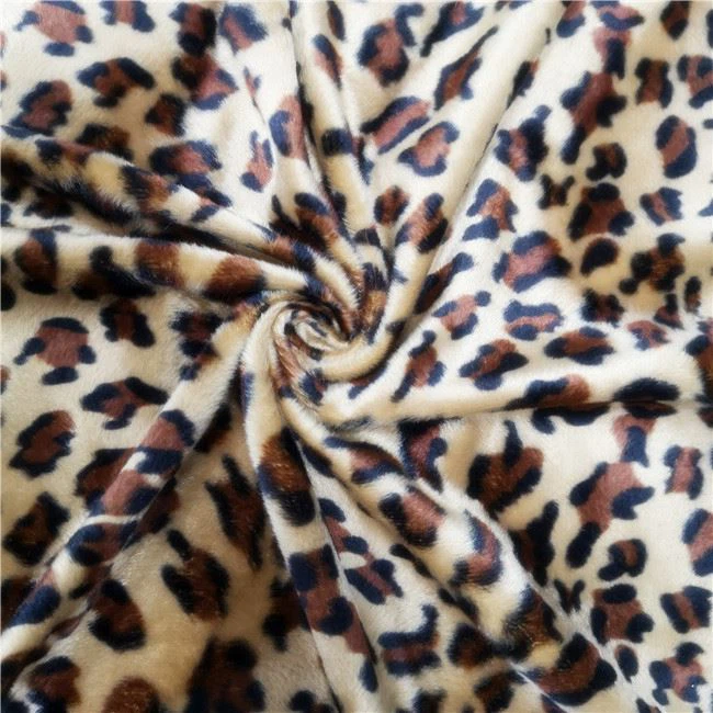 Animal Printed Velboa Fabric