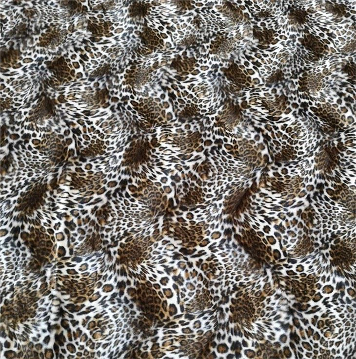 Animal Print Velvet Upholstery Fabric