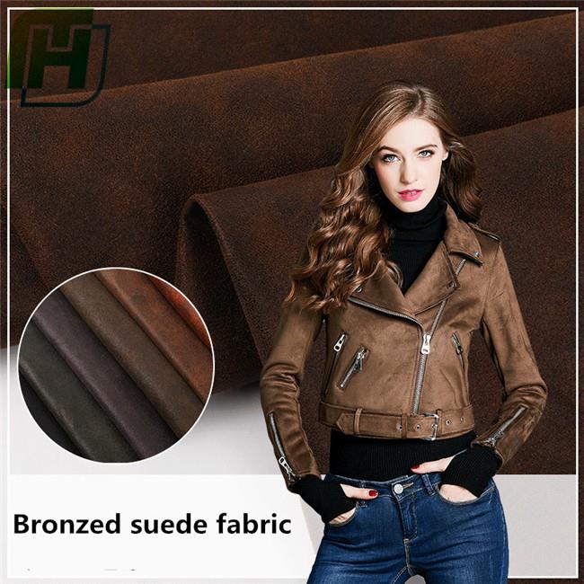 Bronzed Suede Fabric