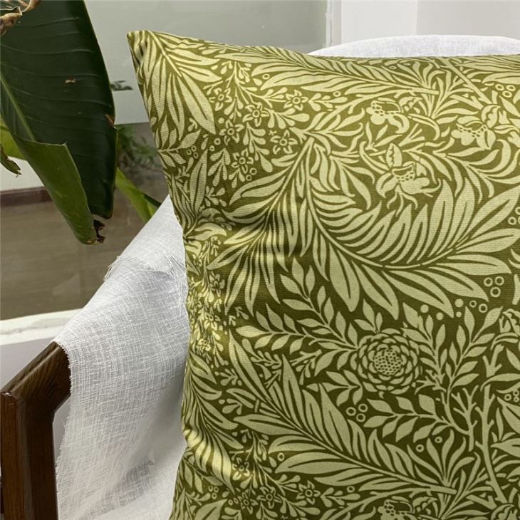 printed velvet cushions