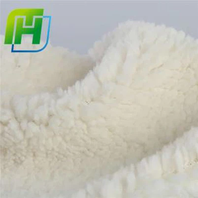 Cream Sherpa Fleece Fabric