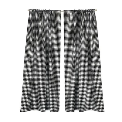 Houndstooth Curtain Panels