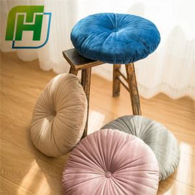 Round Velvet Cushion