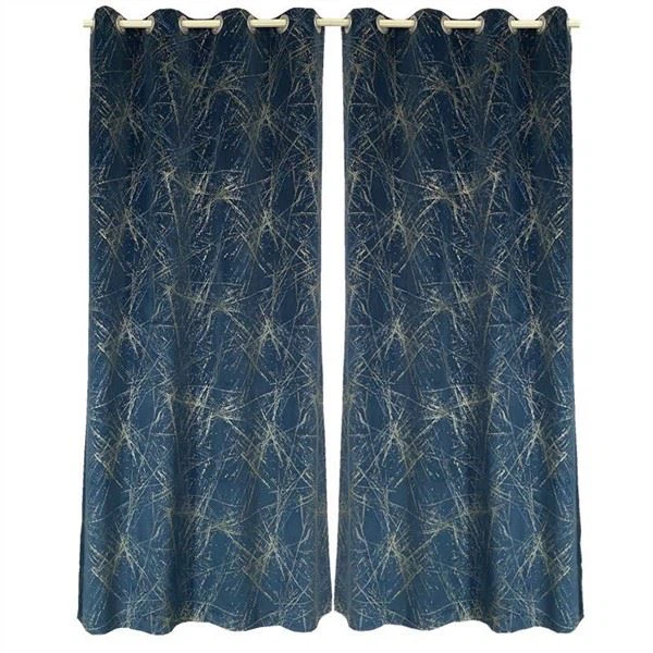 Velvet Print Curtains
