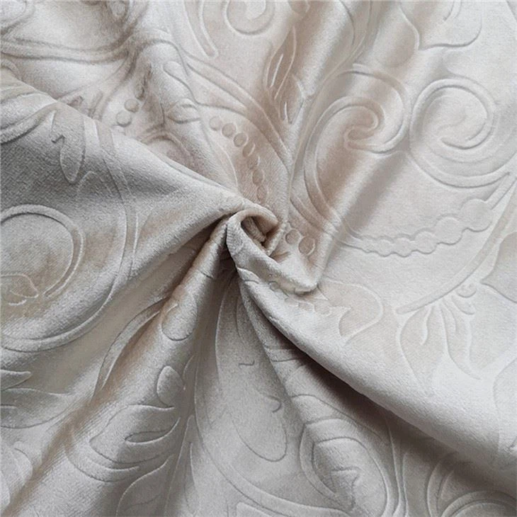 Velvet Damask Upholstery Fabric