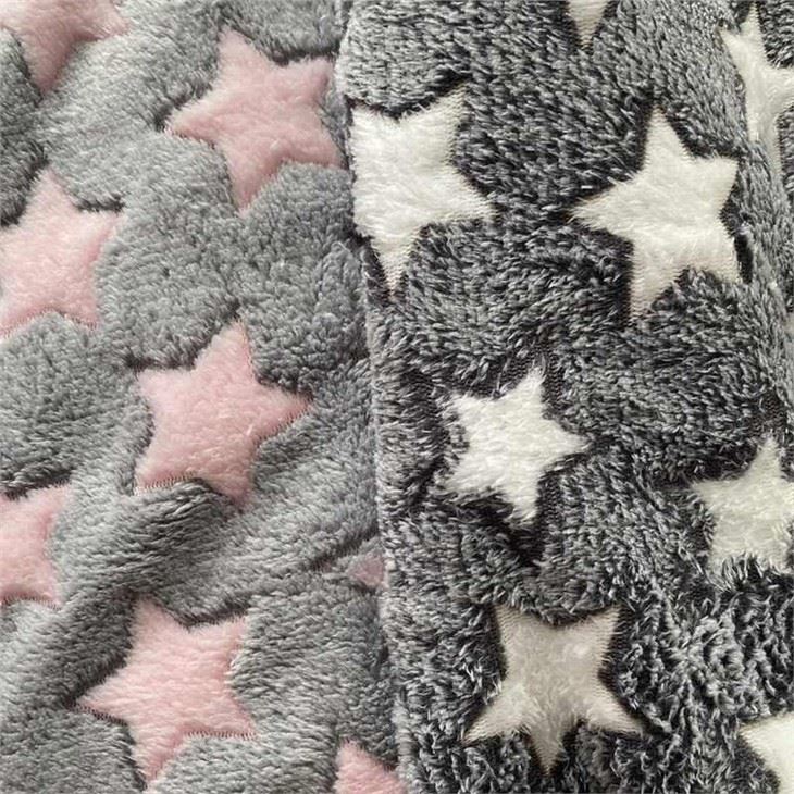 Jacqiard Minky Plush Fabric