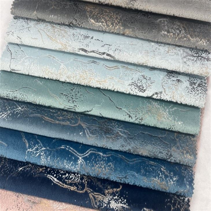 Blackout Velvet Foil Curtain Fabric