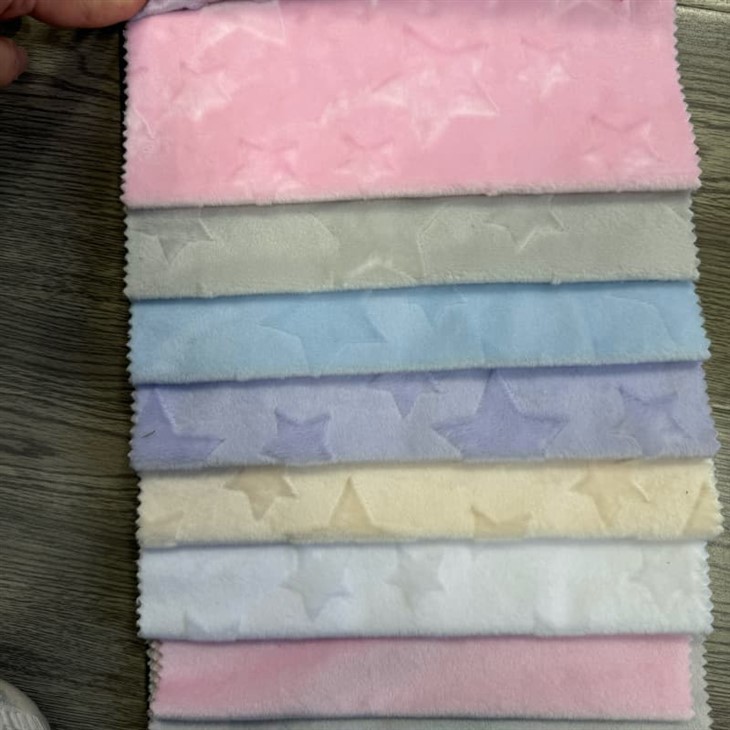 Embossed Super Soft Short Plush Fabric