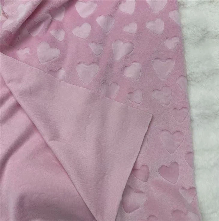 Pink Minky Brush Fabric