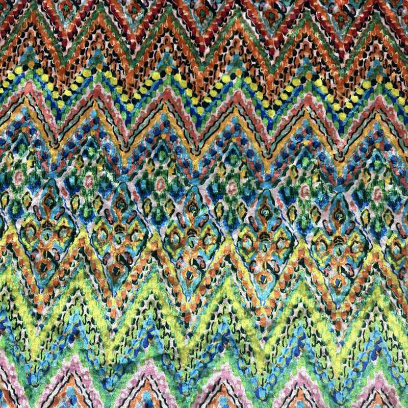 Print stretch velvet fabric Print stretch velvet fabric