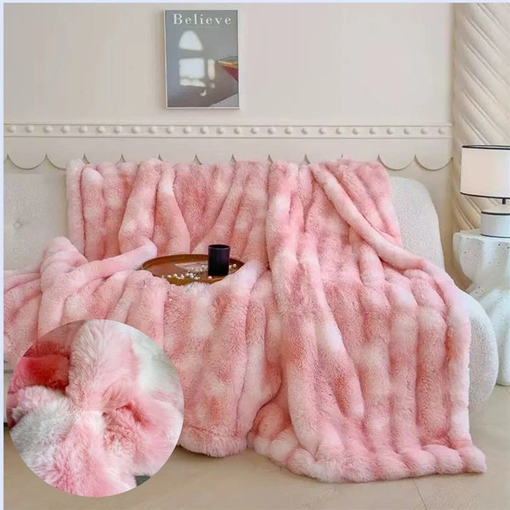 Rabbit Faux fur Bubble Fabric