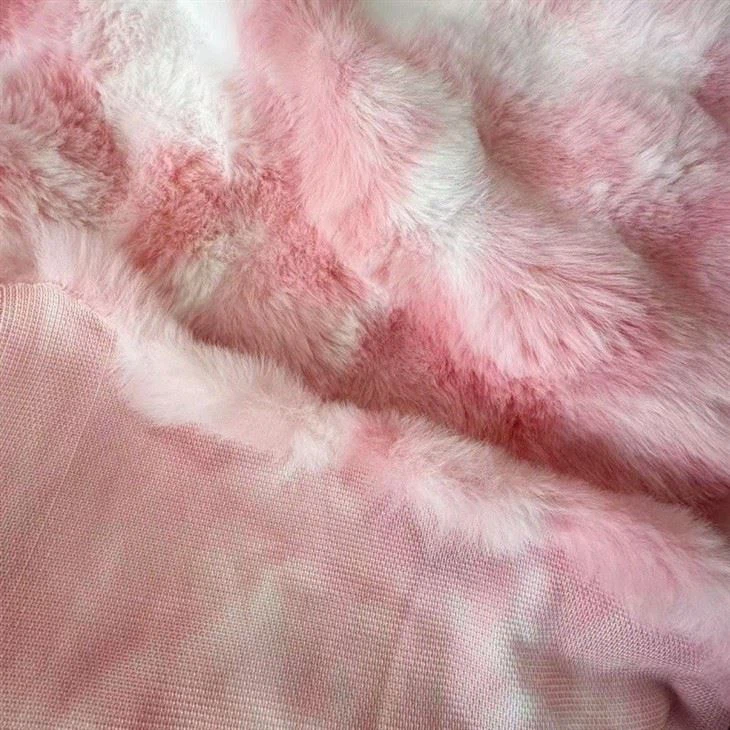 Rabbit Faux fur Bubble Fabric