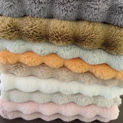 Large Rabbit Hair Bubble Fleece