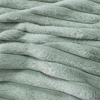 Striped Rabbit Faux Fur Fabric
